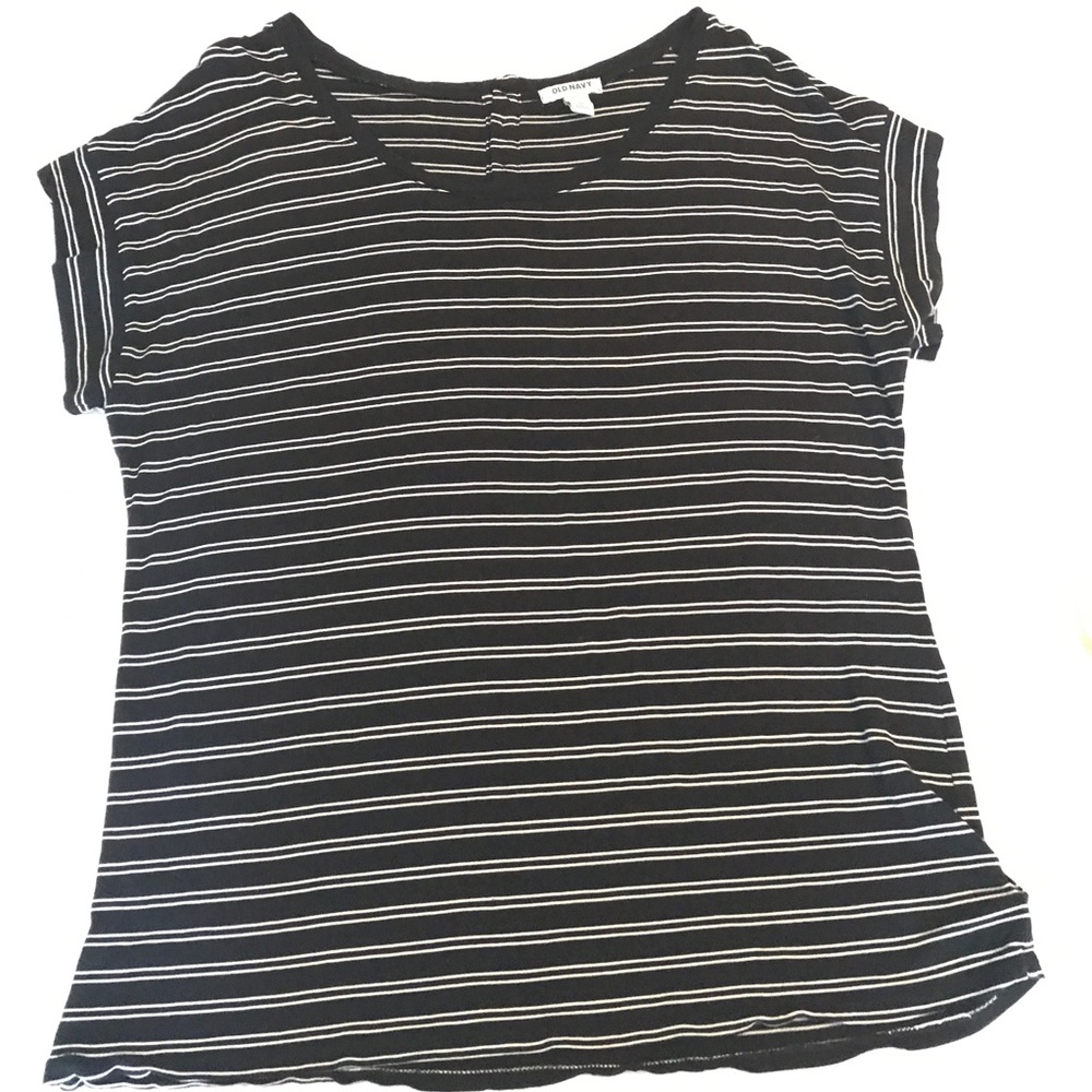 Black and White Striped Shirt
